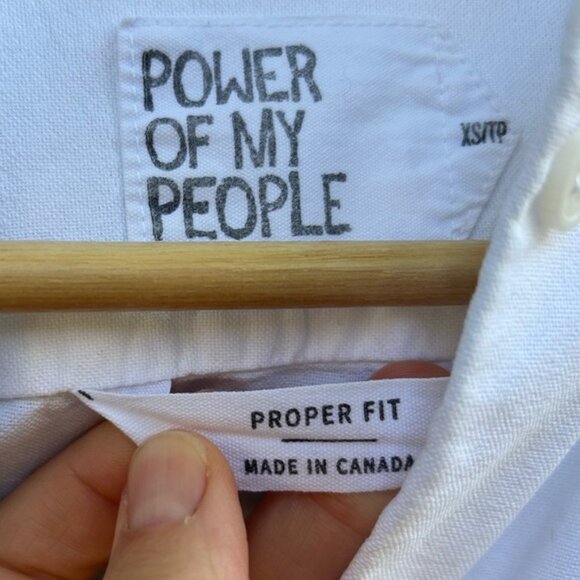 Power of my People The Tailor - Proper Fit - White Oxford, size XS - Picture 8 of 10